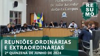 Resumos das 5ª, 6ª, 7ª e 8ª Reuniões Extraordinárias